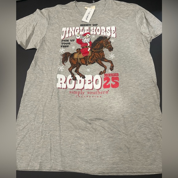 Simply Southern Gray Rodeo Graphic Tee - Picture 1 of 3